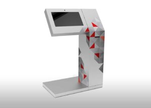 Terminal EXO multimedia autogestión cartelería autoservicio EXO T19 Classic Easy para sillas de rueda