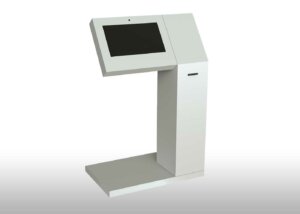 Terminal EXO multimedia autogestión cartelería autoservicio EXO T19 Classic Easy para sillas de rueda