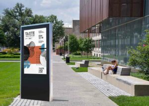 cartelería digital y punto de información interactivo