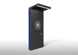 Terminal EXO multimedia autogestión cartelería seguridad monitoreo