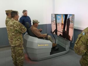Simulador Excavadora Hidraulica SIMEX para el Ejercito Argentino