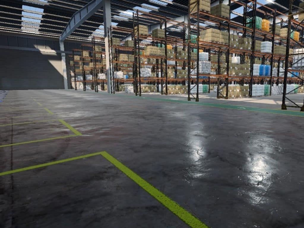 Simulador de Autoelevador SIMAT escenario