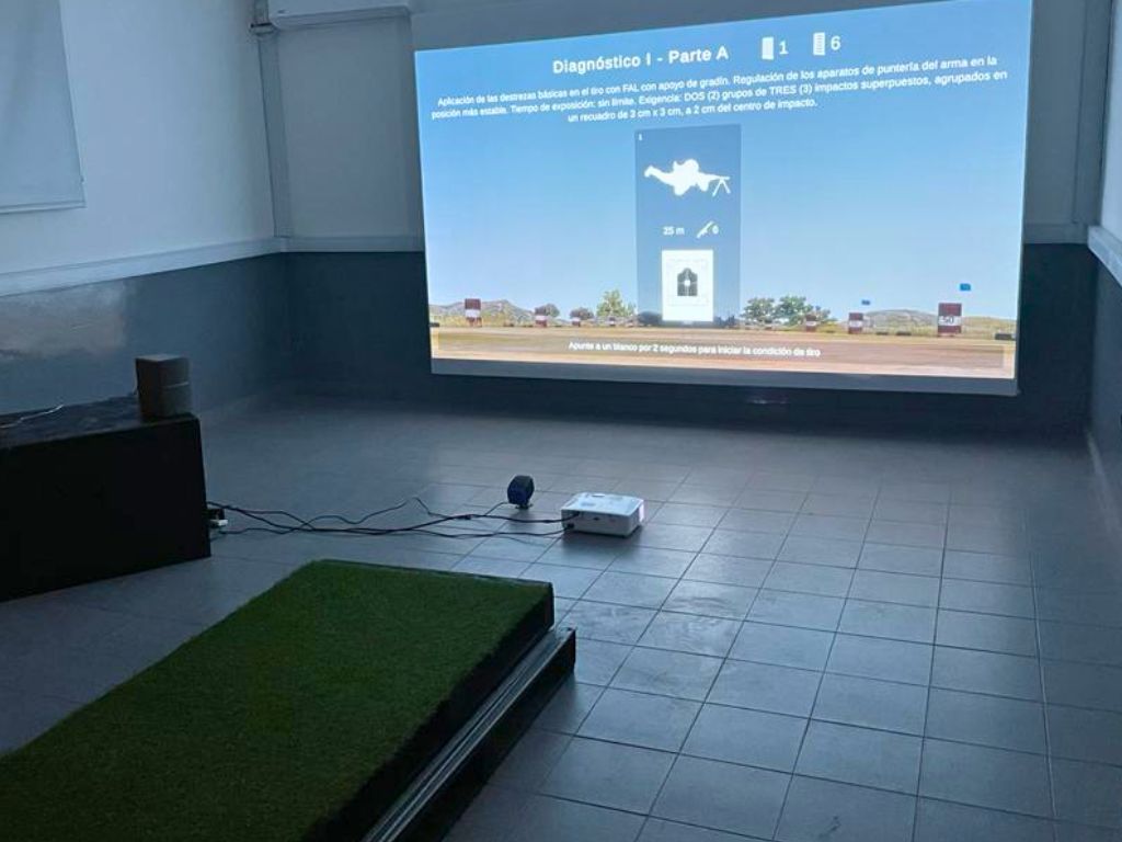 Simulador de tiro de armas portátiles stage