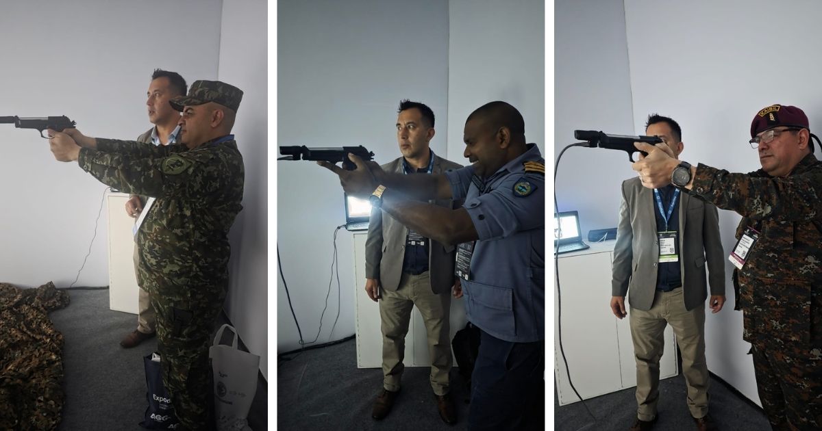 EXO participó en Expodefensa 2025 simuladores de tiro