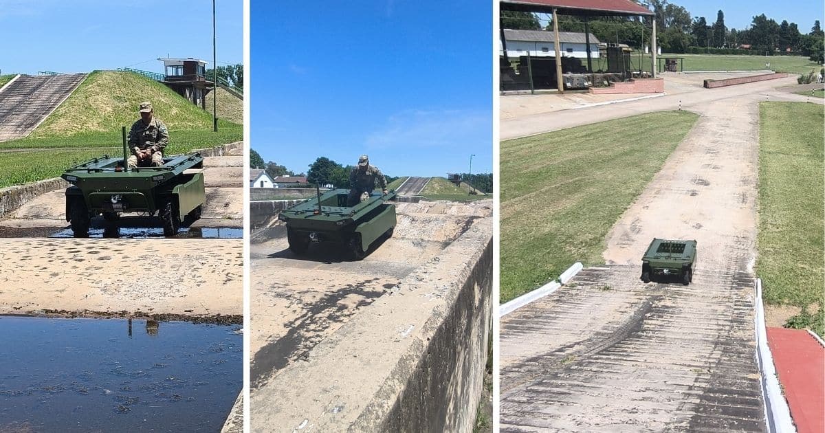UGV Multipropósito en prueba de pista (4)